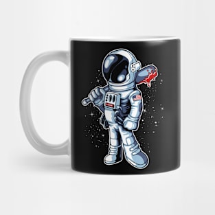 Astronaut fights Mug